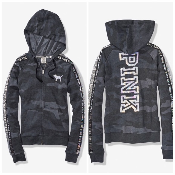 SOLD ON MERC: VS PINK Camo Bling Sequin Set - Picture 4 of 7